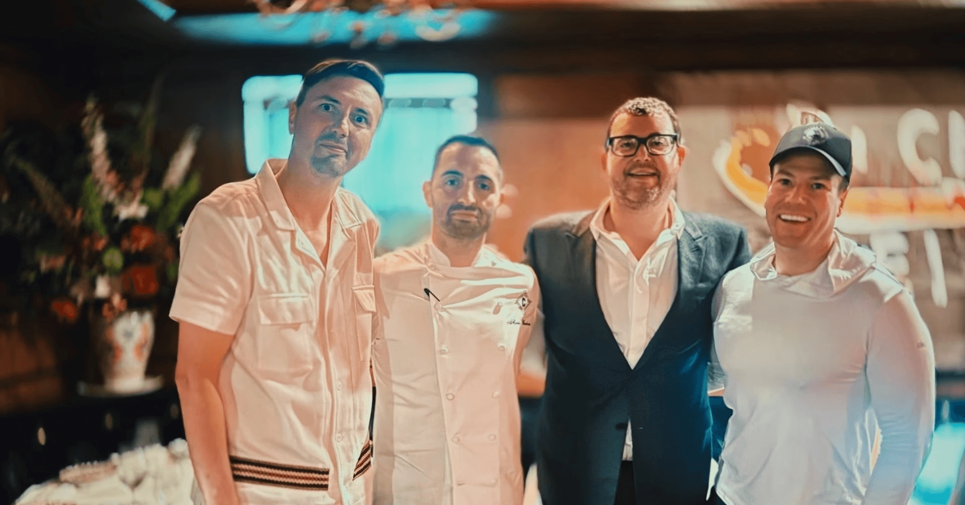 Nik Kleverov and team at the top of Space Needle building