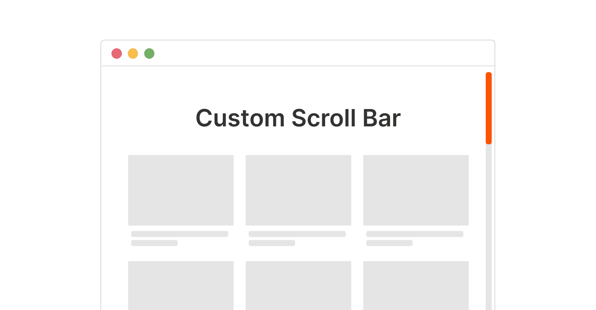 Custom scroll bar in Framer