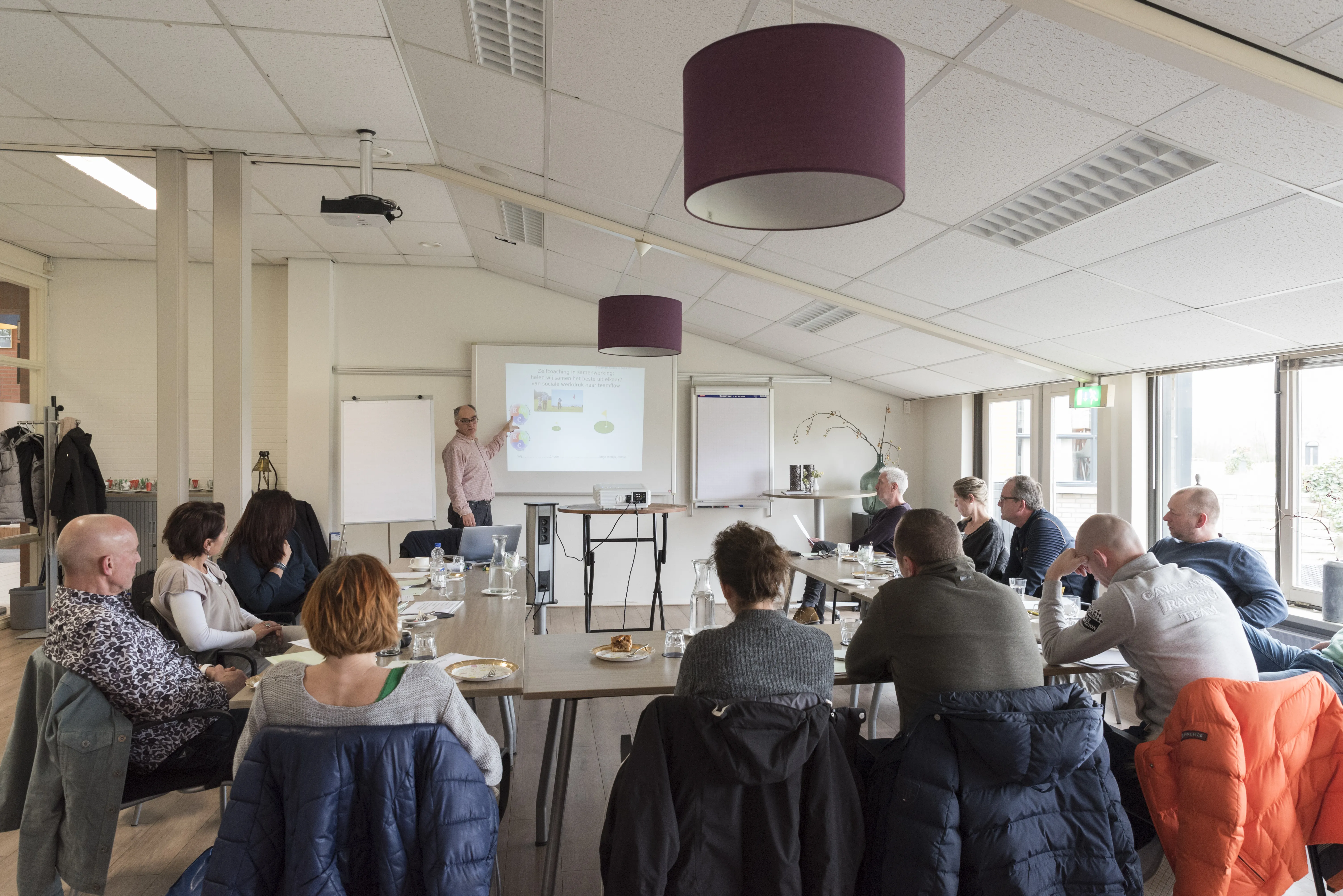 Training en presentatie van psycholoog zelfregulering Mark Theelen