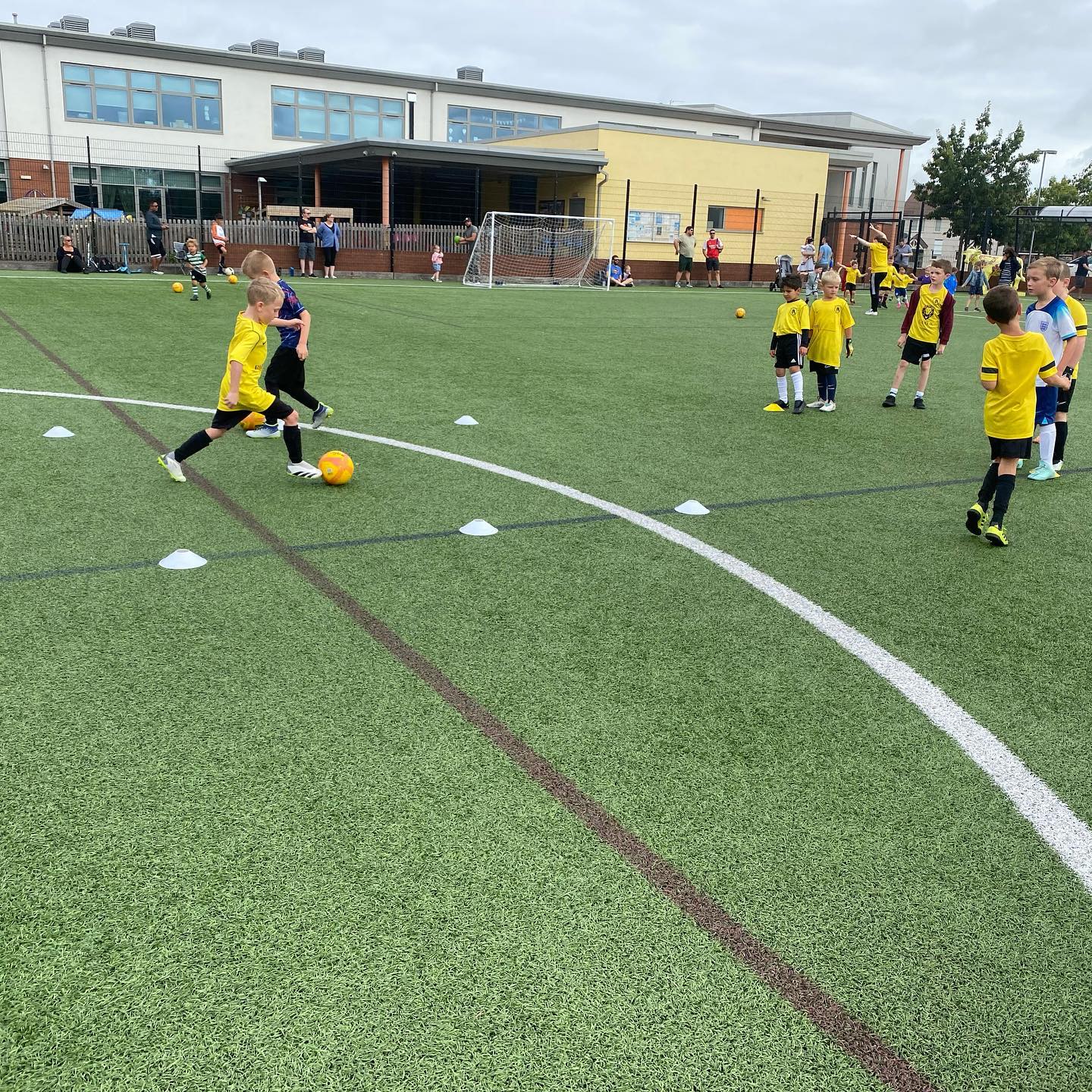 Kids football training