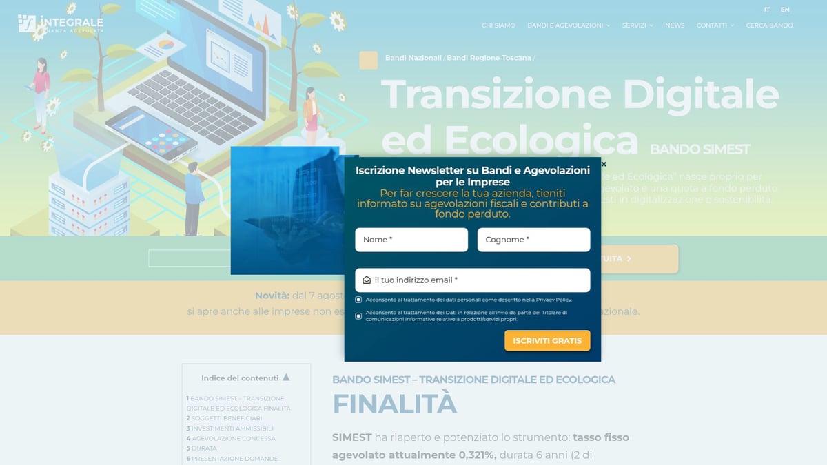 7 Bandi Impresa da Non Perdere nel 2026 - 6. Bando SIMEST – Transizione Digitale ed Ecologica