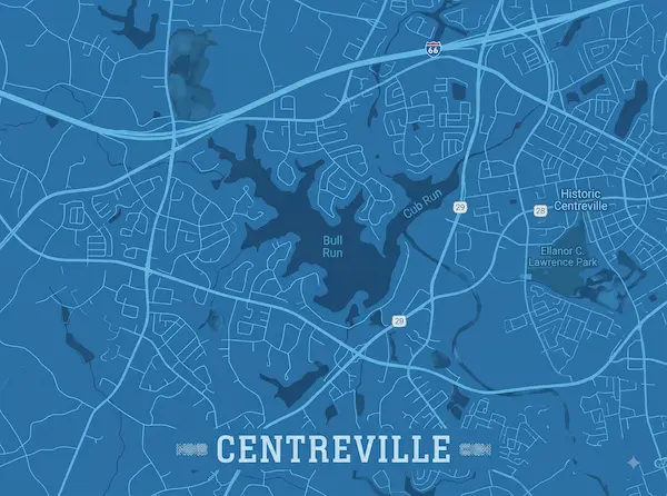 Centreville Virginia Map
