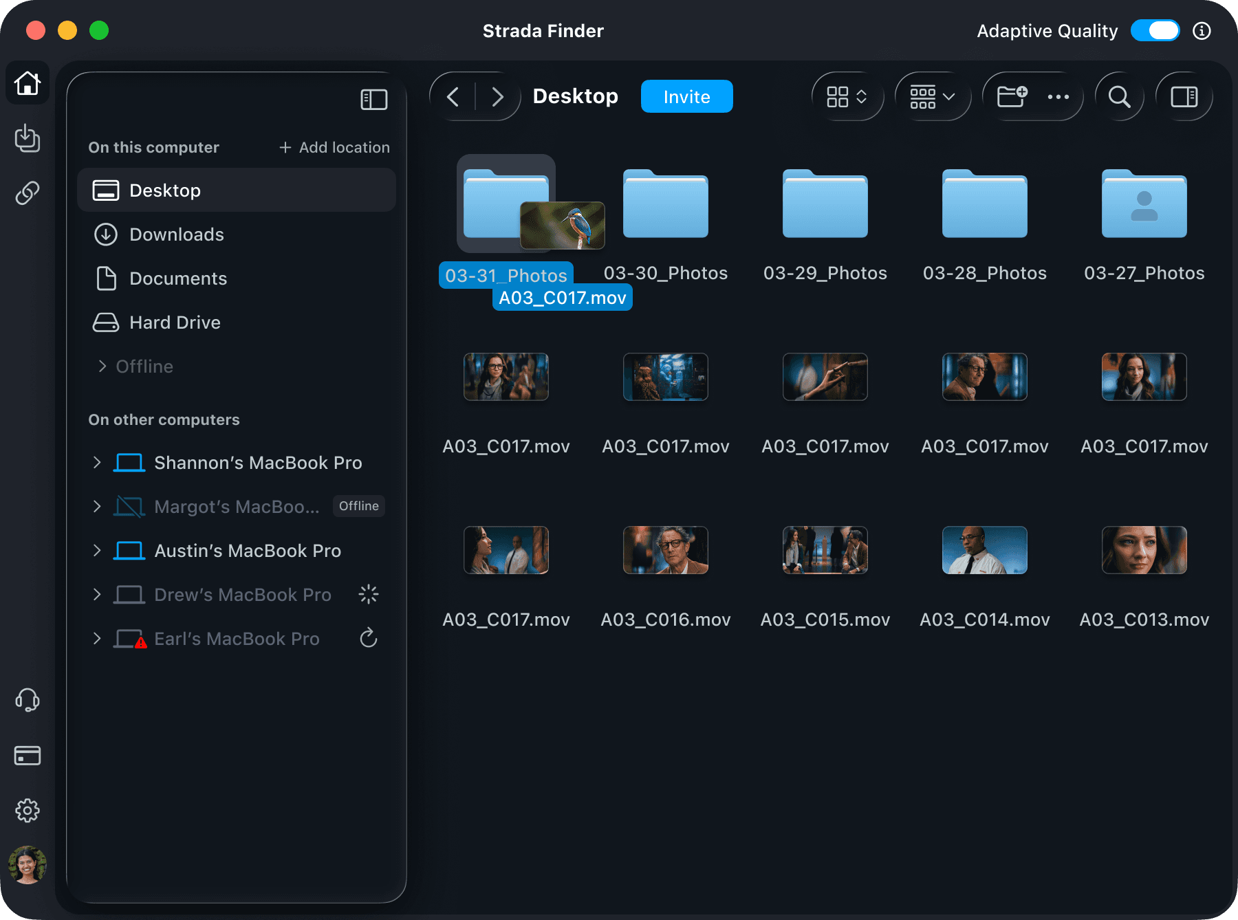 An image of Freelio's project ui