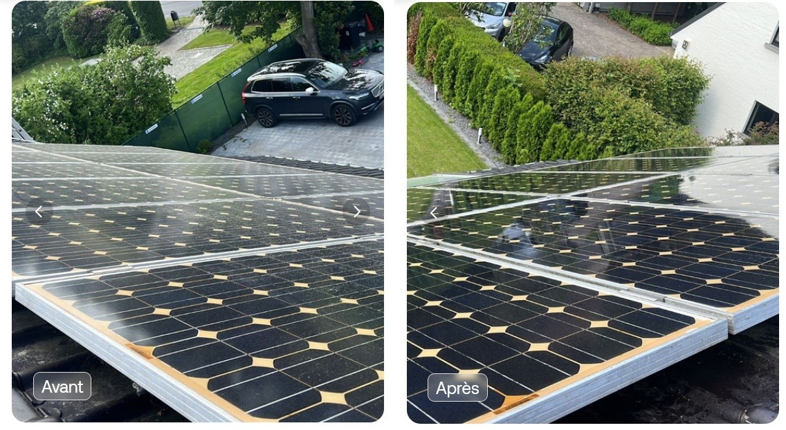 nettoyage panneaux photovoltaïques wallonie