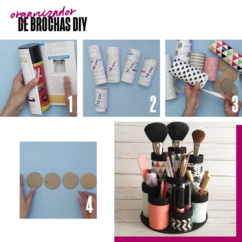 Organizador de brochas DIY | Fuente: Google Images