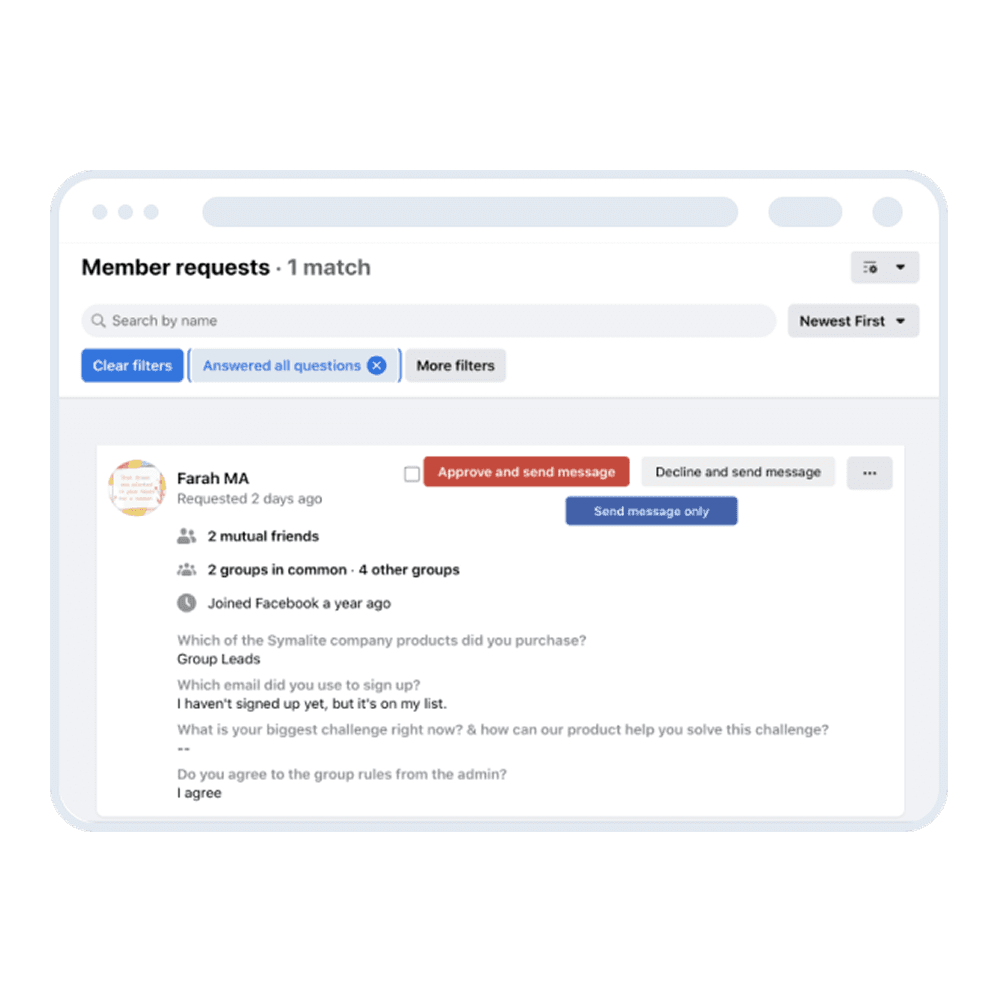 Populate your email list in just 1 click!
