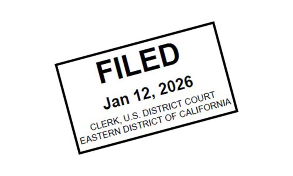 A stamp depicting the court filing date.