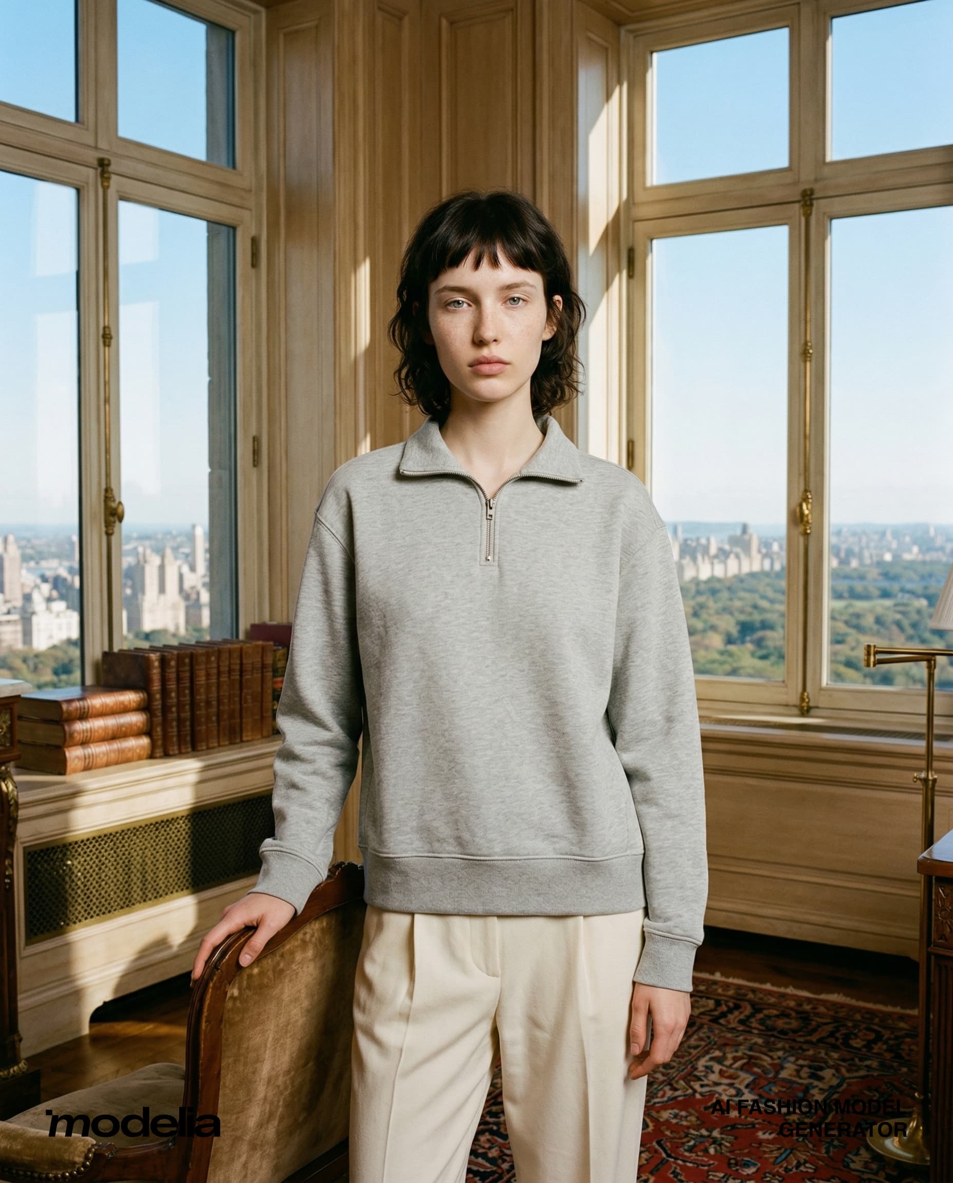 Generated with the AI photoshoot Modelia