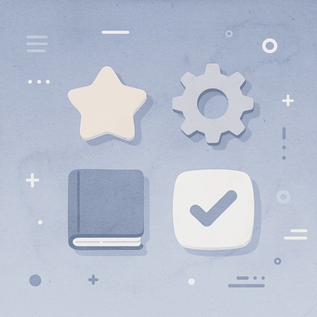 Four icons representing common custom shirt provider problems