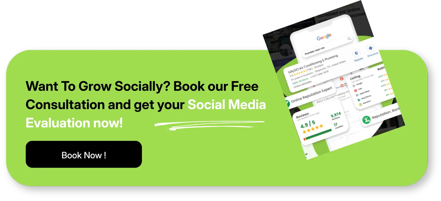 Call-to-action for a free Social Media Evaluation
