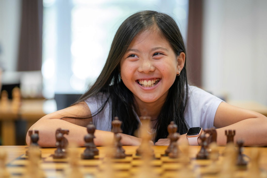 Smiling Chess Player
