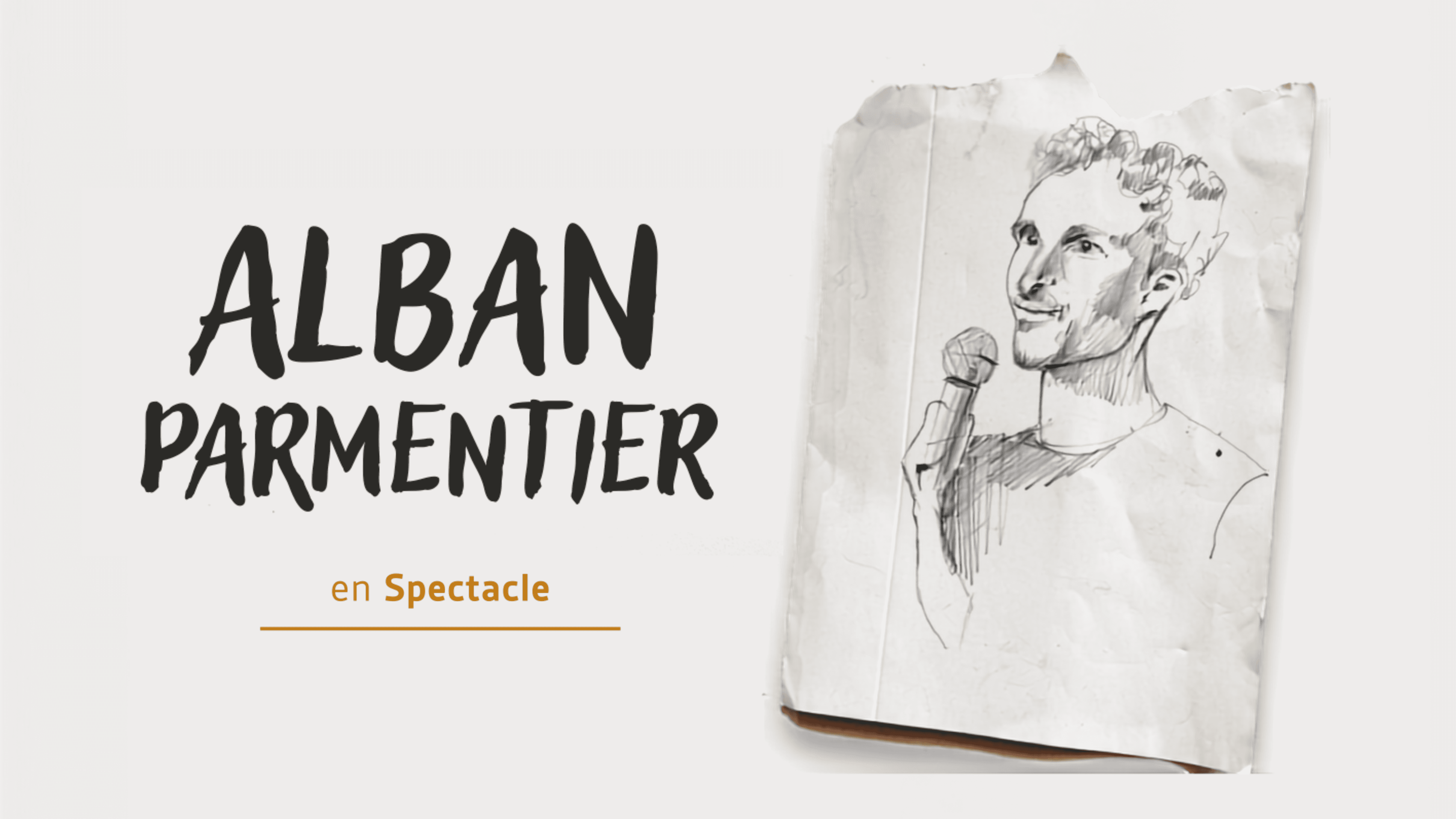 affiche spectacle humour illustrée