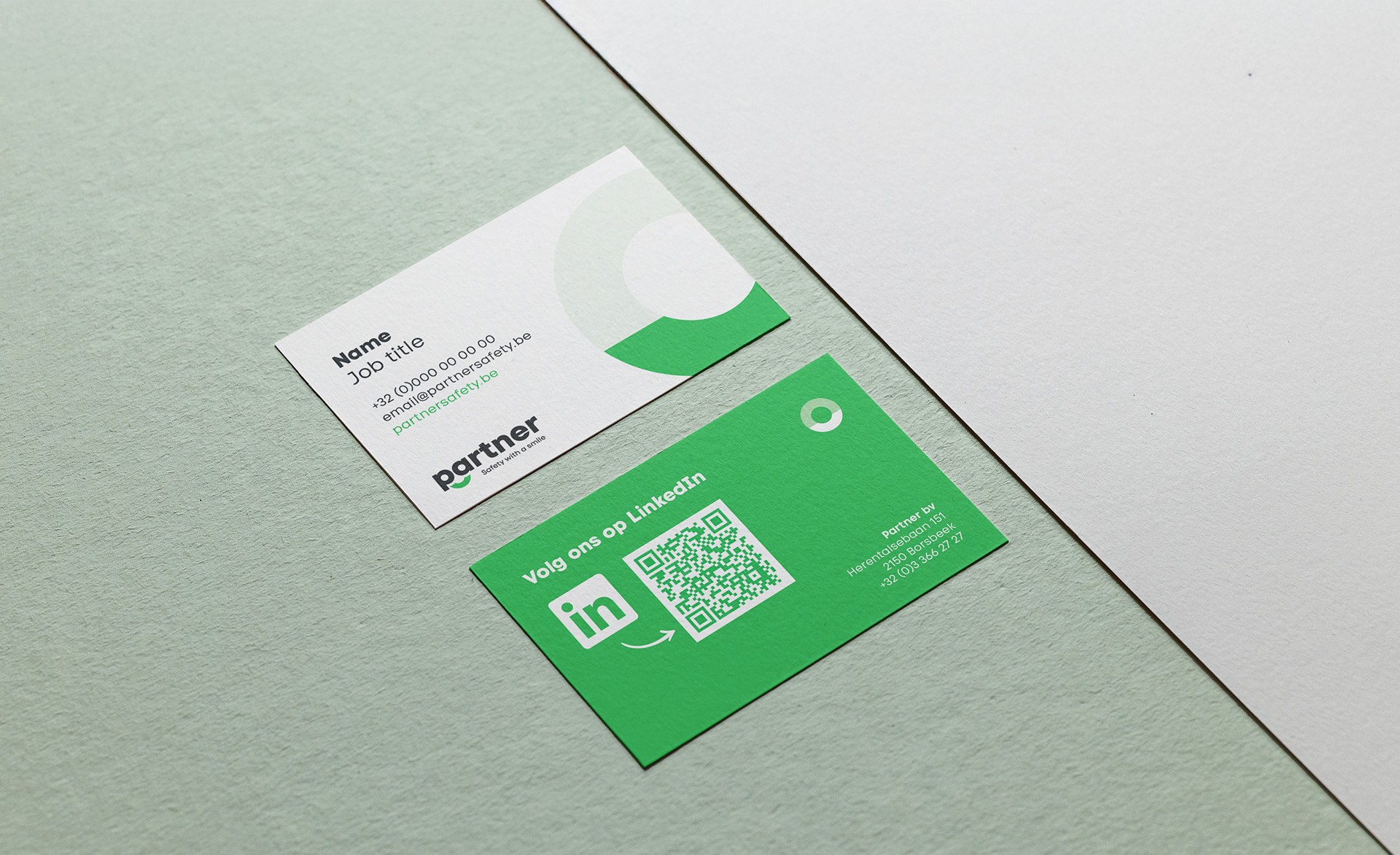 Image of the rebranded Partner Safety business card