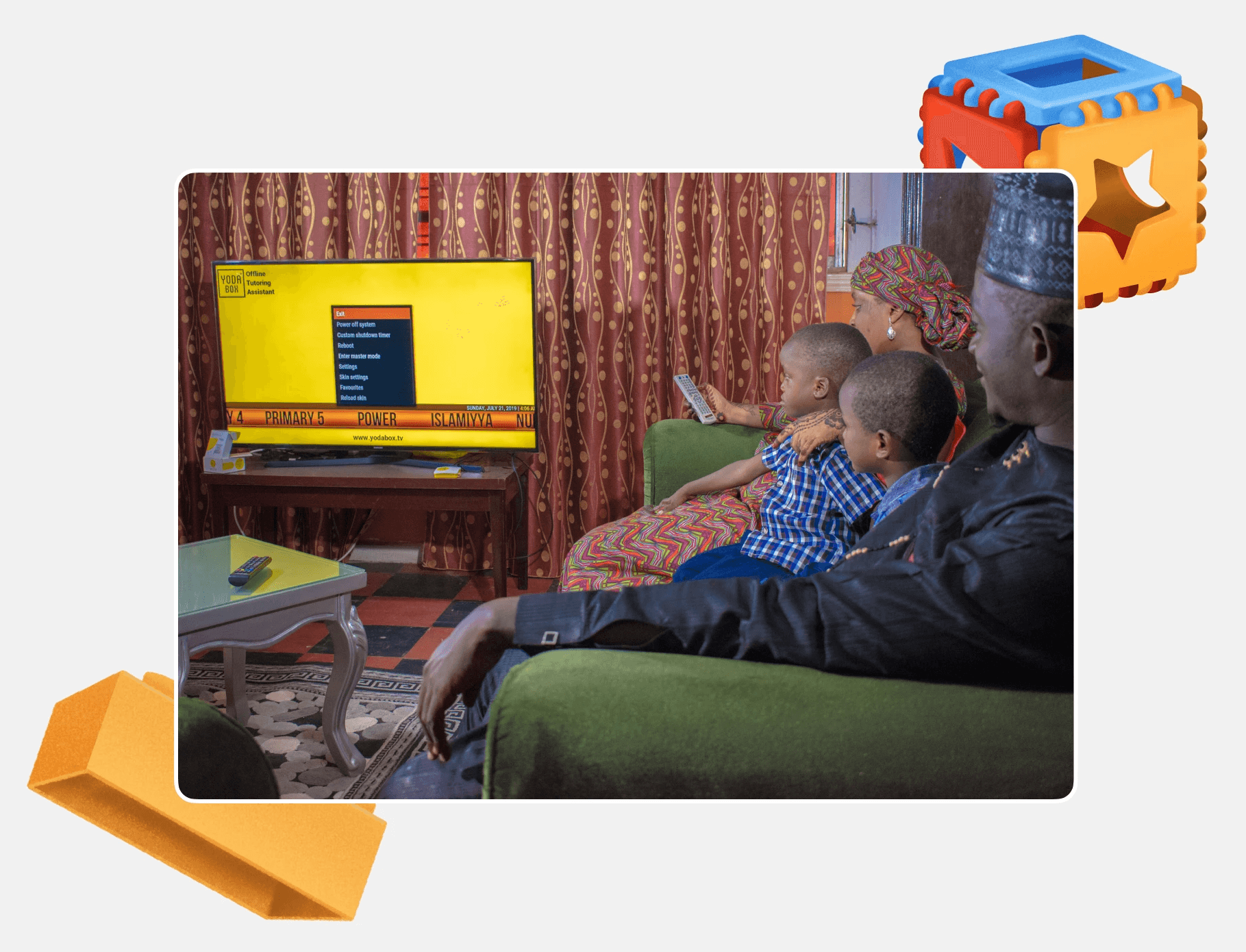 Image of the Yodabox being used