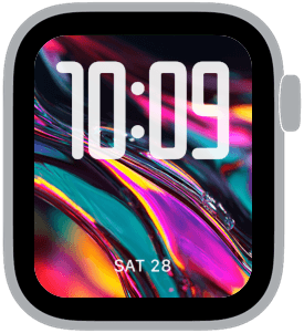 prism reverie Apple Watch face preview 4 featuring abstract, gradient, and modern.