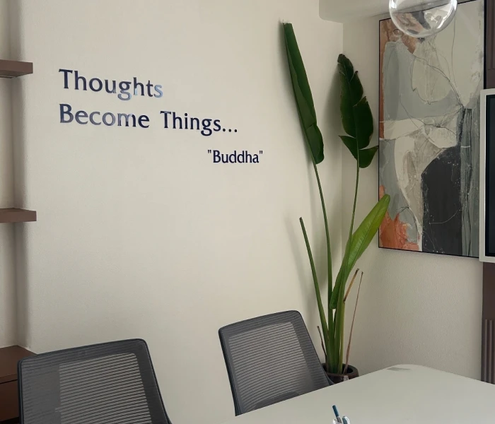 The image is from Instalogic, business intelligence solutions, showing employees in a group outing.