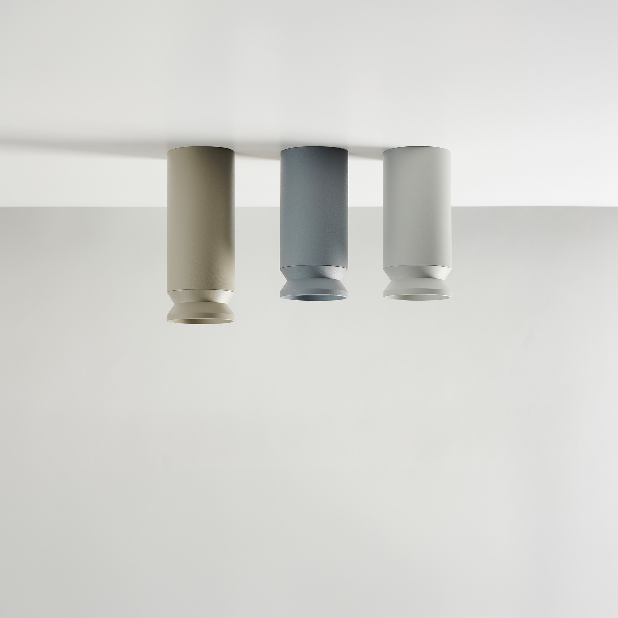 Bistra, a low-glare ceiling-mounted LED luminaire in three different finishes and sizes, designed and made in Canada by ID-Illuminated Devices.