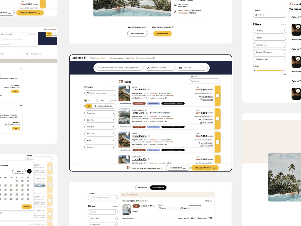 A person in a winter coat and furry hat walking along a snow-covered path through a forest of frosted trees.