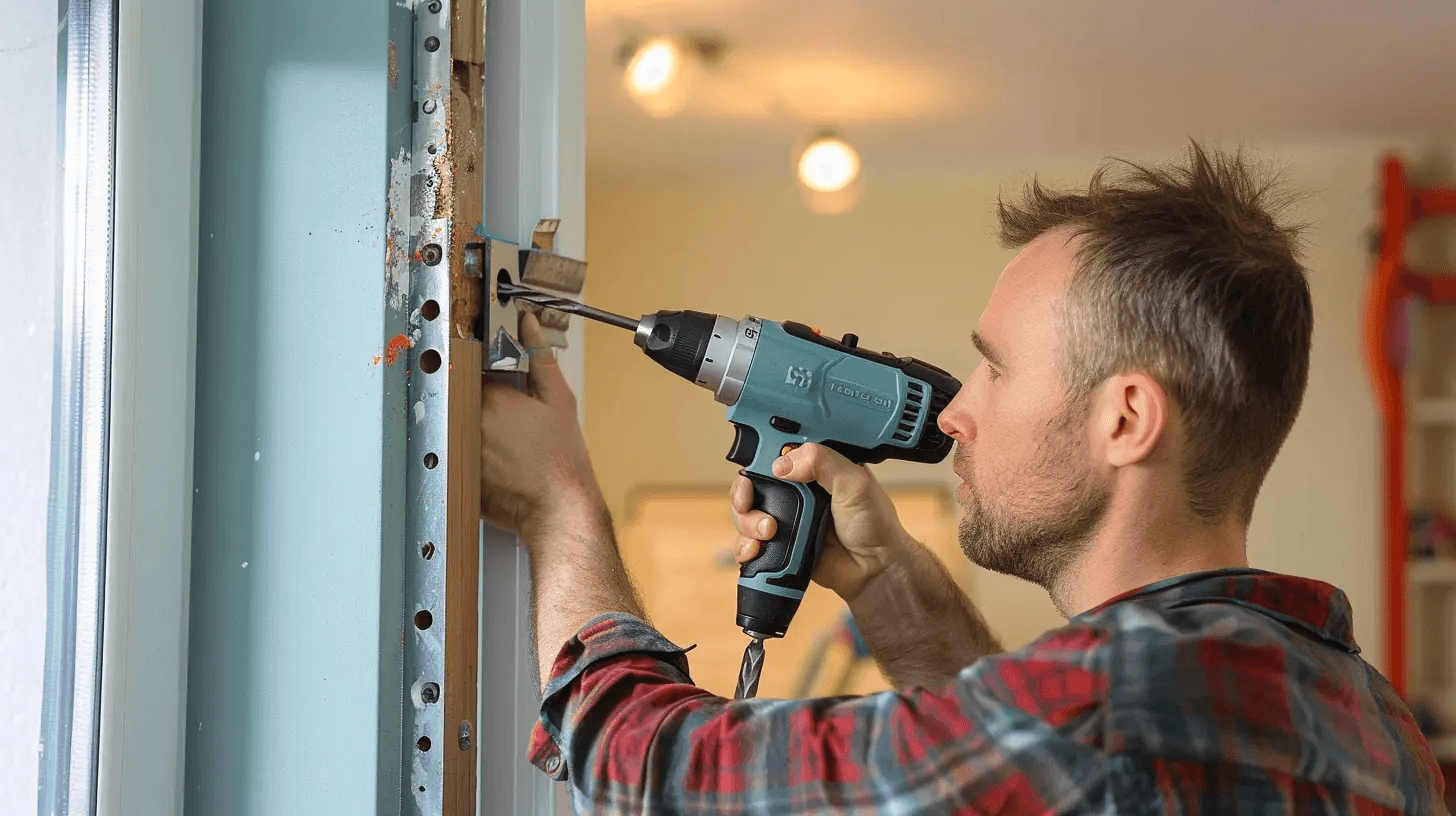 preparing-the-frame-interior-french-doors