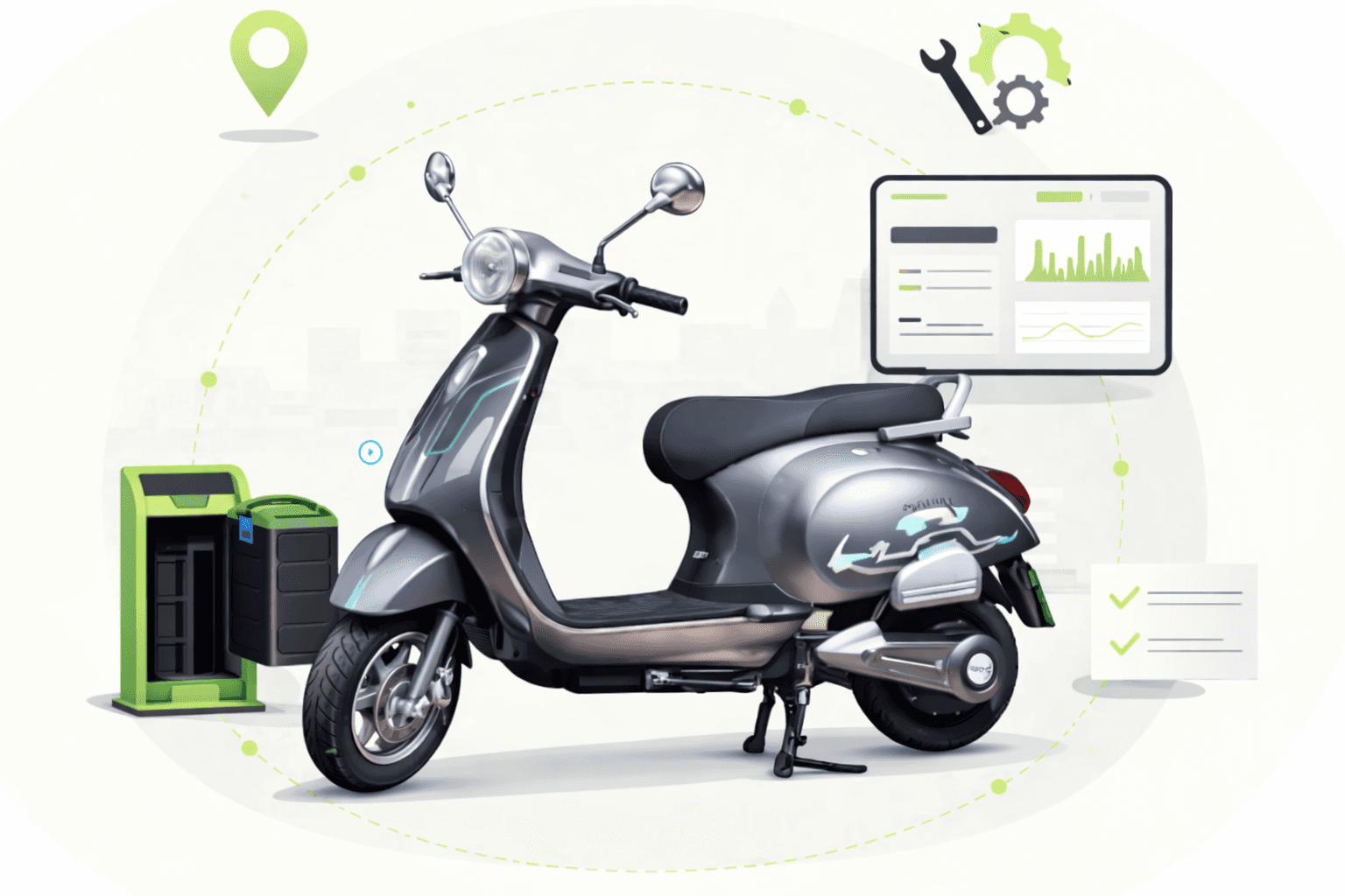 EV logistics vehicle supporting eco-friendly delivery services