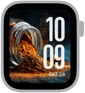 Toasted Cream Apple Watch face preview 5 featuring autumn.