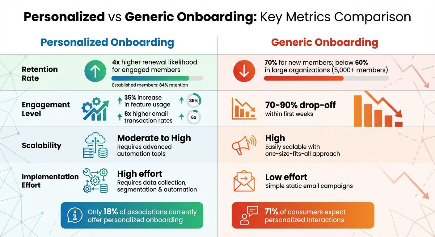 Personalized vs Generic Onboarding: Retention and Engagement Comparison