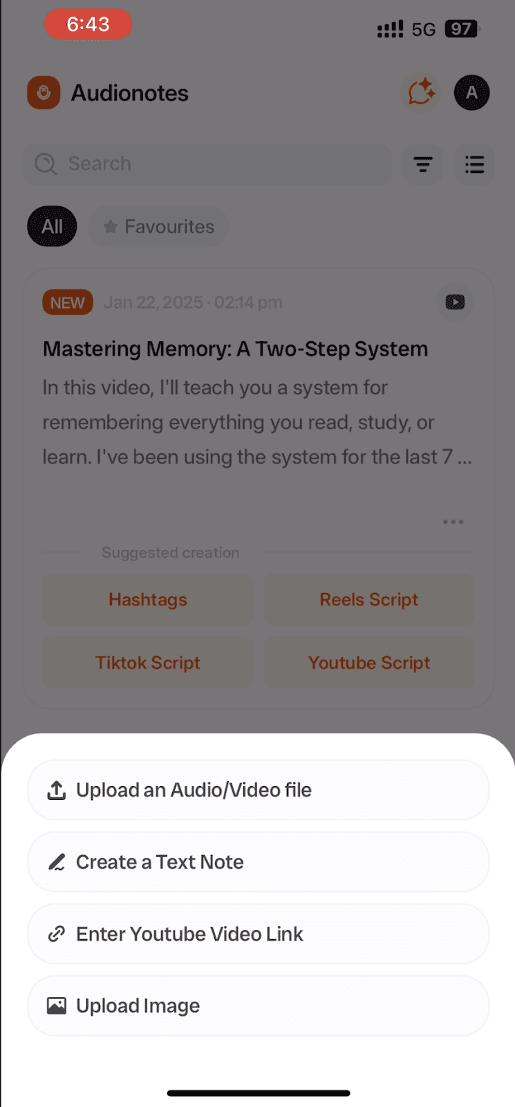 how to use audionotes