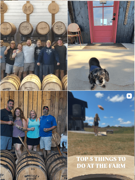 Four barrel tenders smiling and having fun while working.