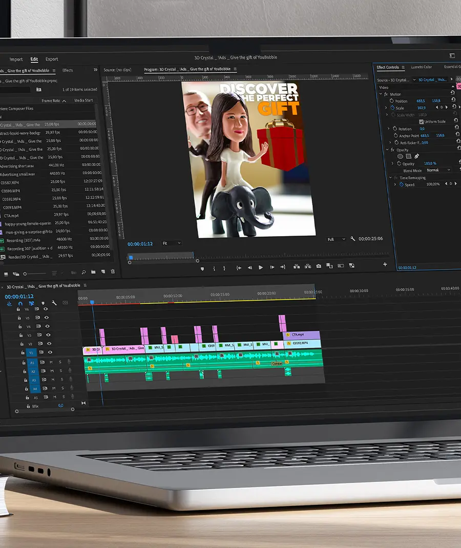 Cinematic filming of company presentation at UK event