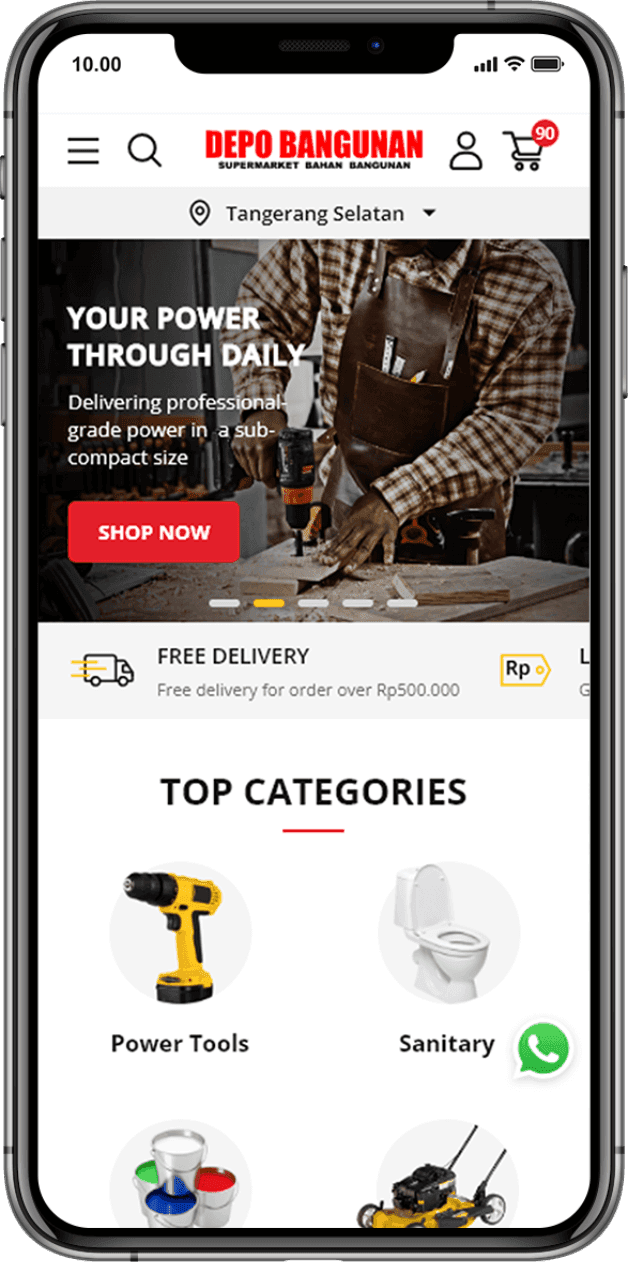 Depo Bangunan mockup