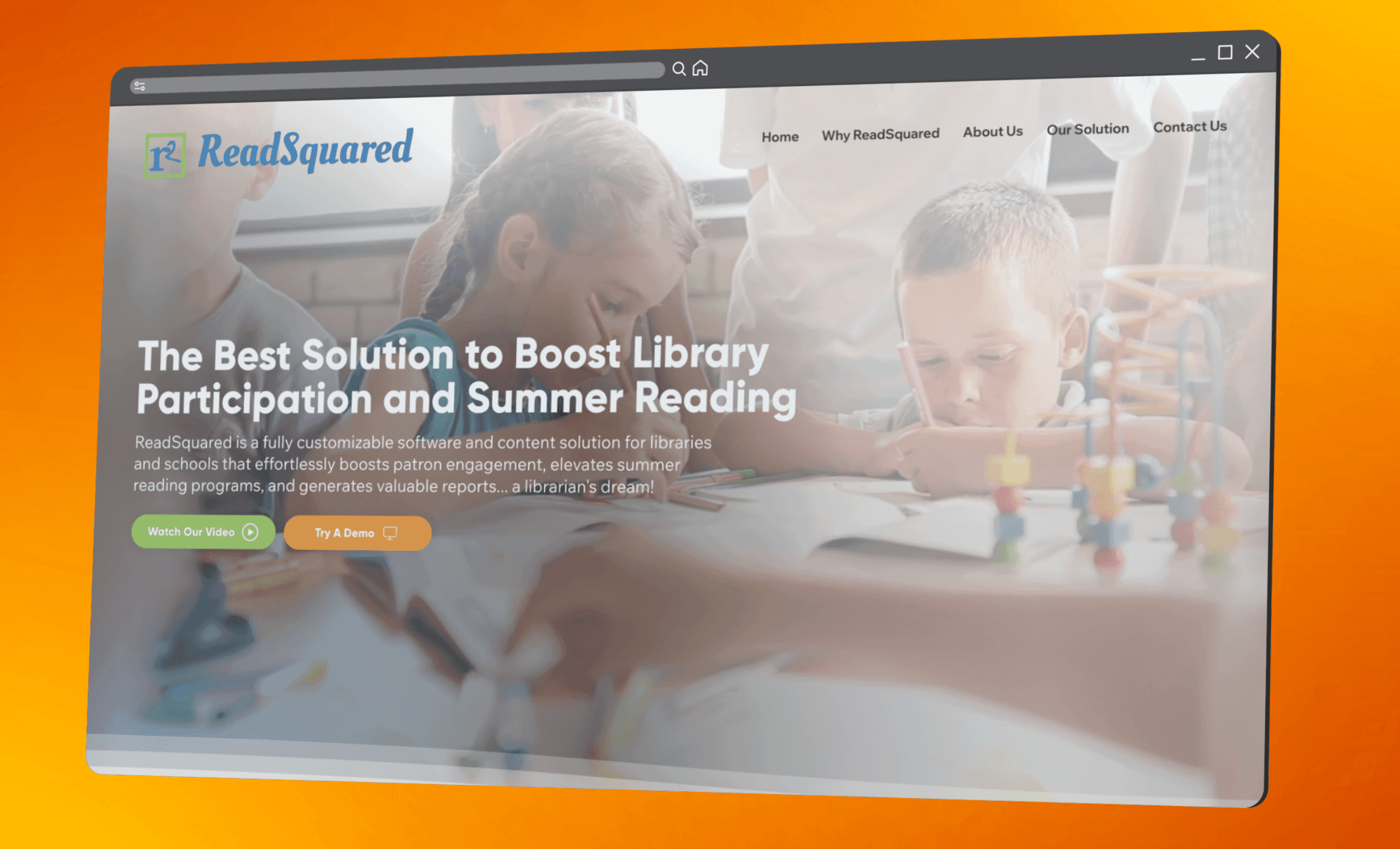 Educational software website design for ReadSquared by RJP.design — expert NYC web design agency specializing in website design and digital marketing for education and technology platforms.