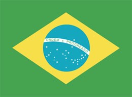 The flag of Brazil