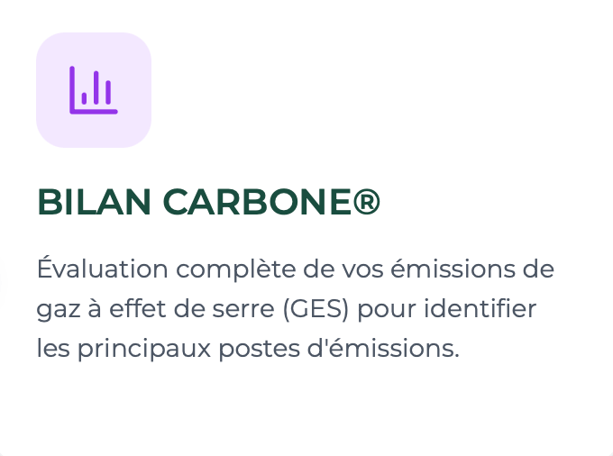 Illustration du Bilan Carbone® : évaluation des émissions de gaz à effet de serre pour identifier les postes d’émissions clés.