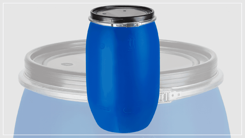 120 Litre Çemberli Varil Mavi