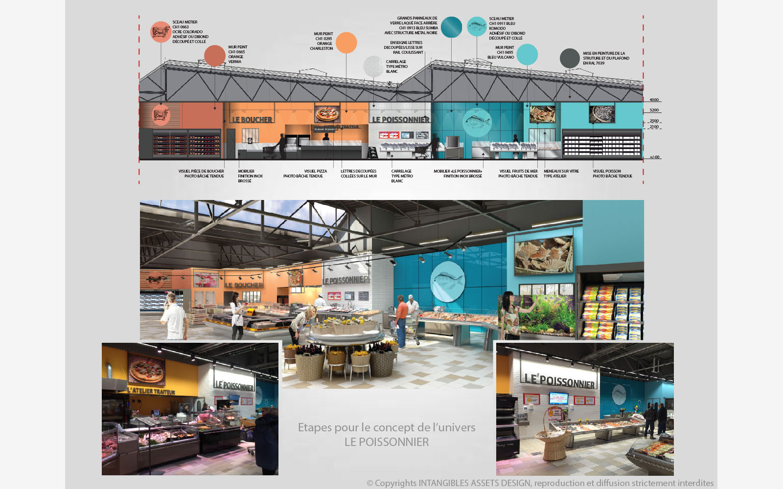 Exemples d'élevation texturées