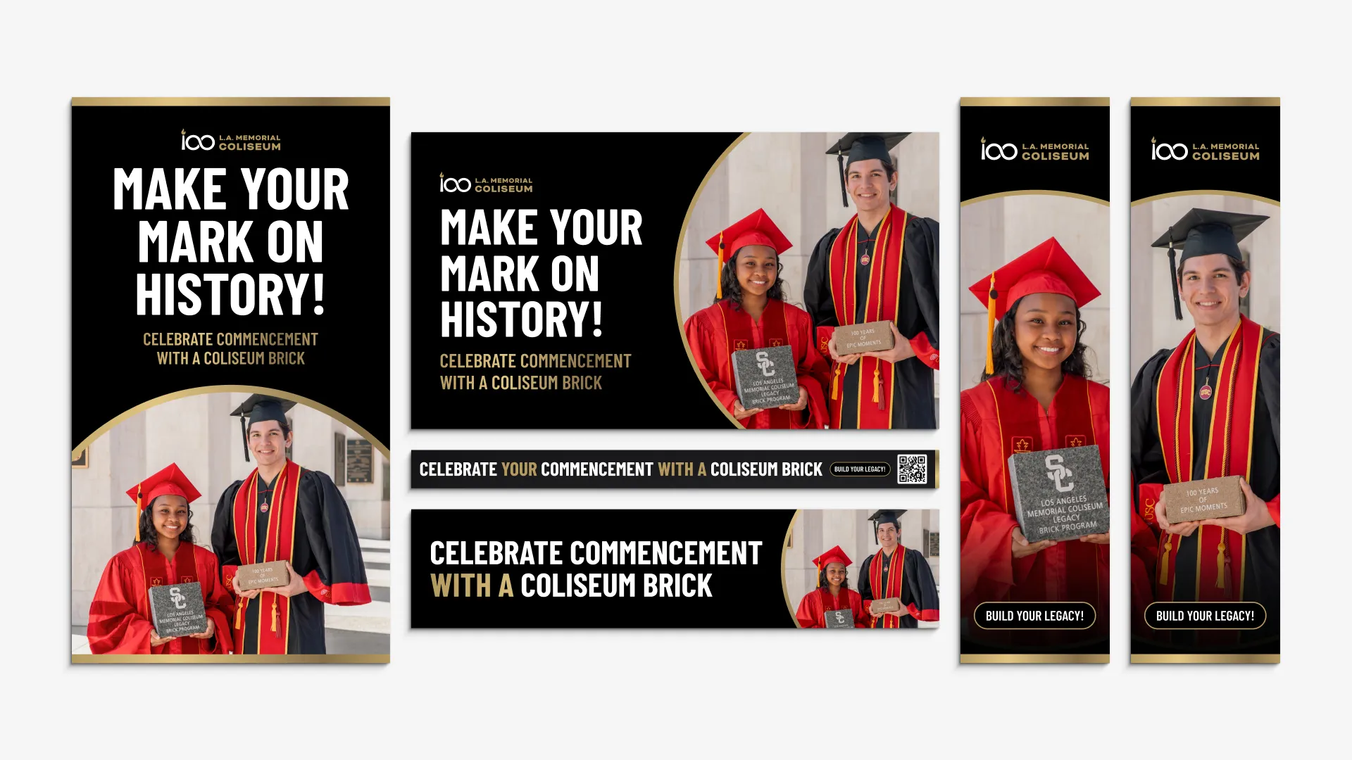 LAMC Coliseum Brick Program advertisements.