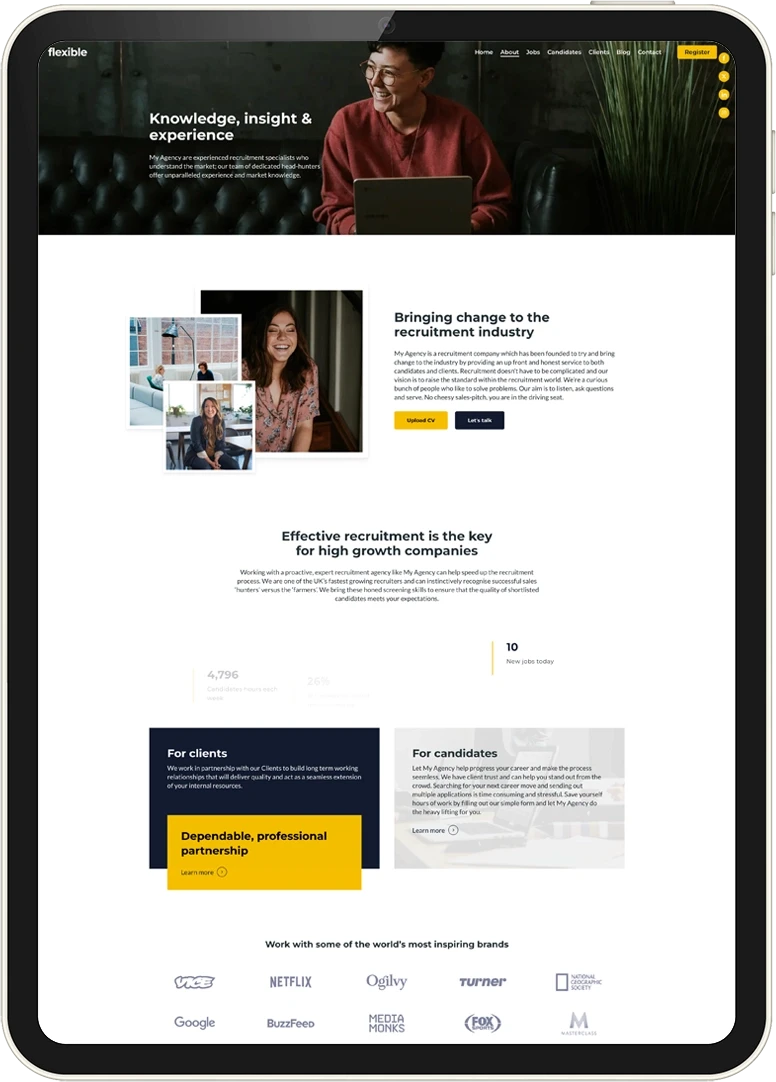 Recsite website template