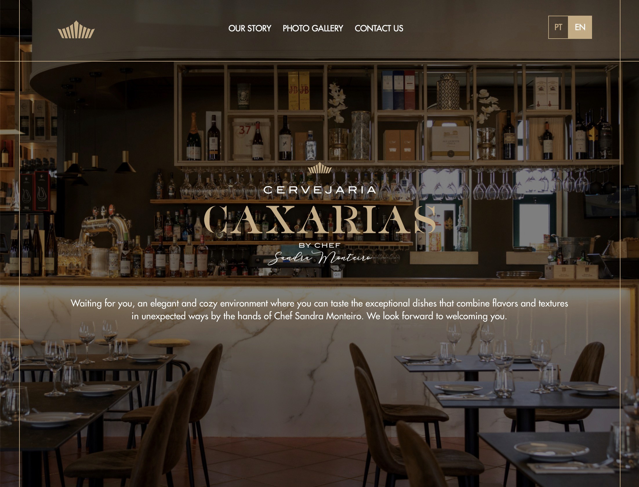 Restaurant website design