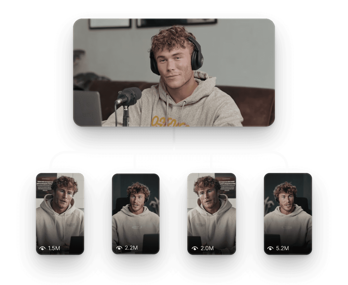 UI Illustration that is splitting into multiple people