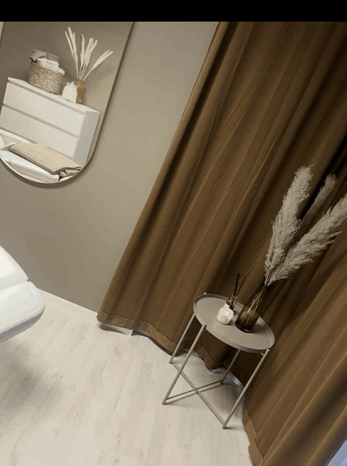 Minimal Scandinavian clinic interior with soft lighting and earthy colors