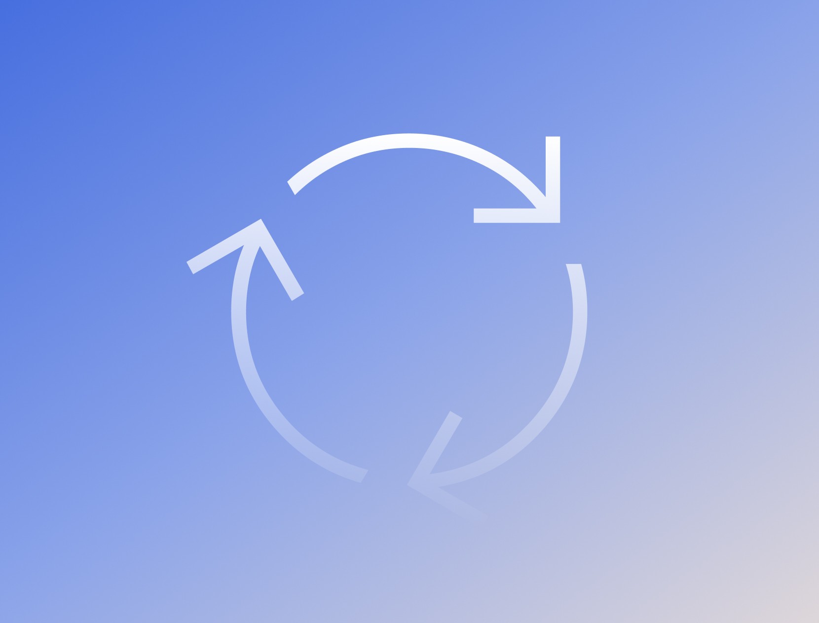 Abstract illustration of a circular refresh arrow