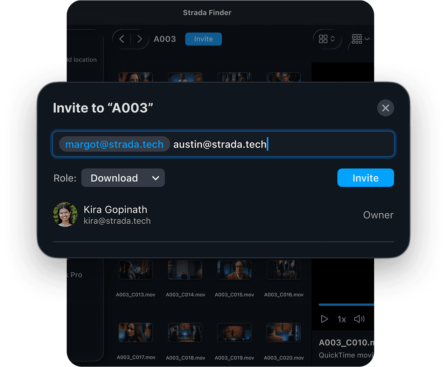 An image of Freelio's project ui