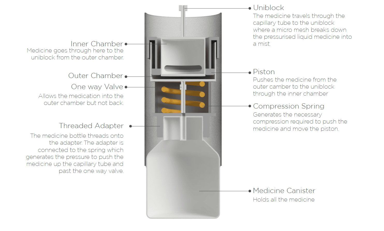 Internal working mechanism of the myst nebulsier