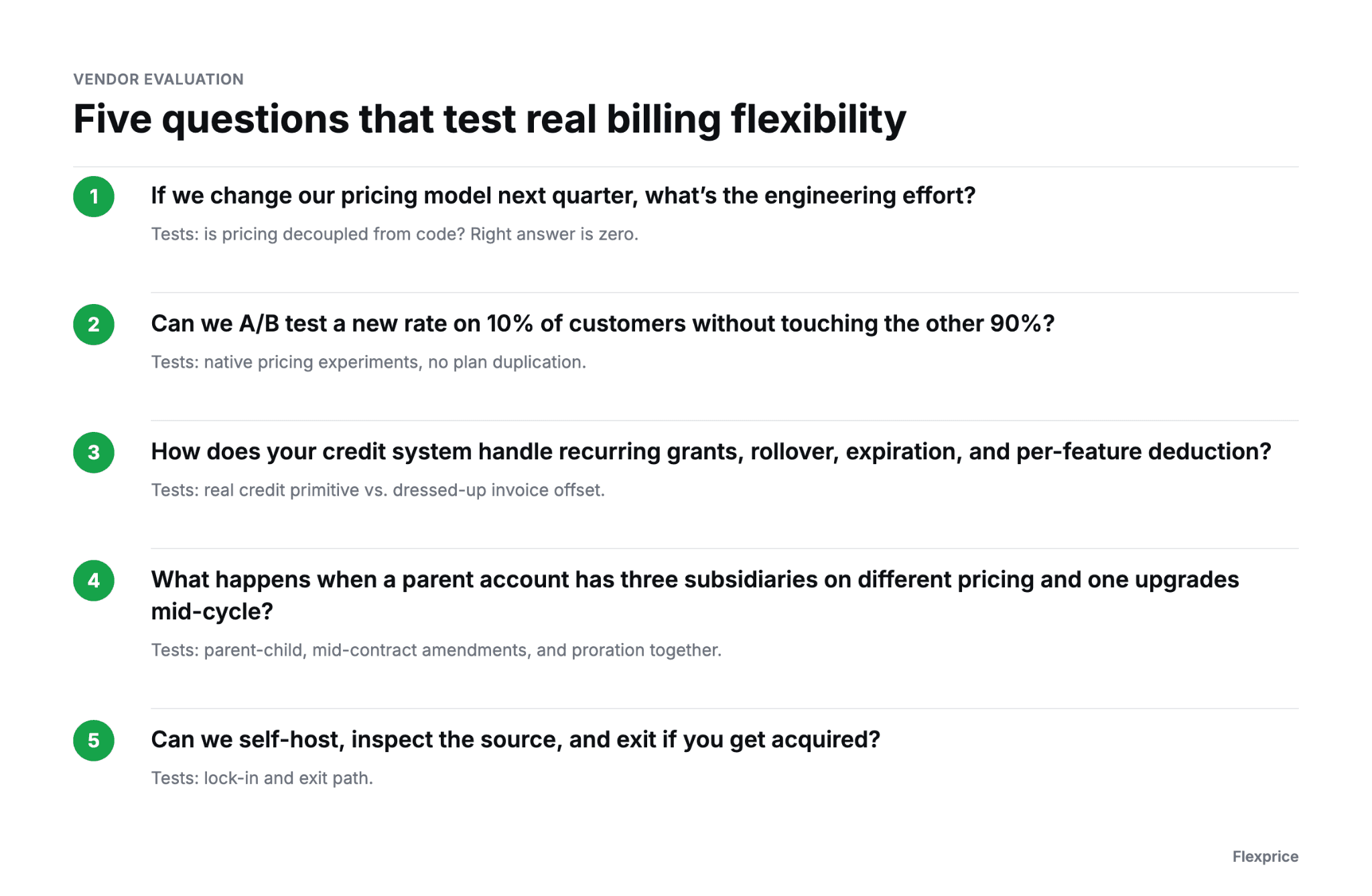 five question to ask for billing flexbility