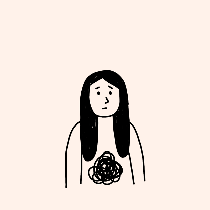 illustration of someone thinking