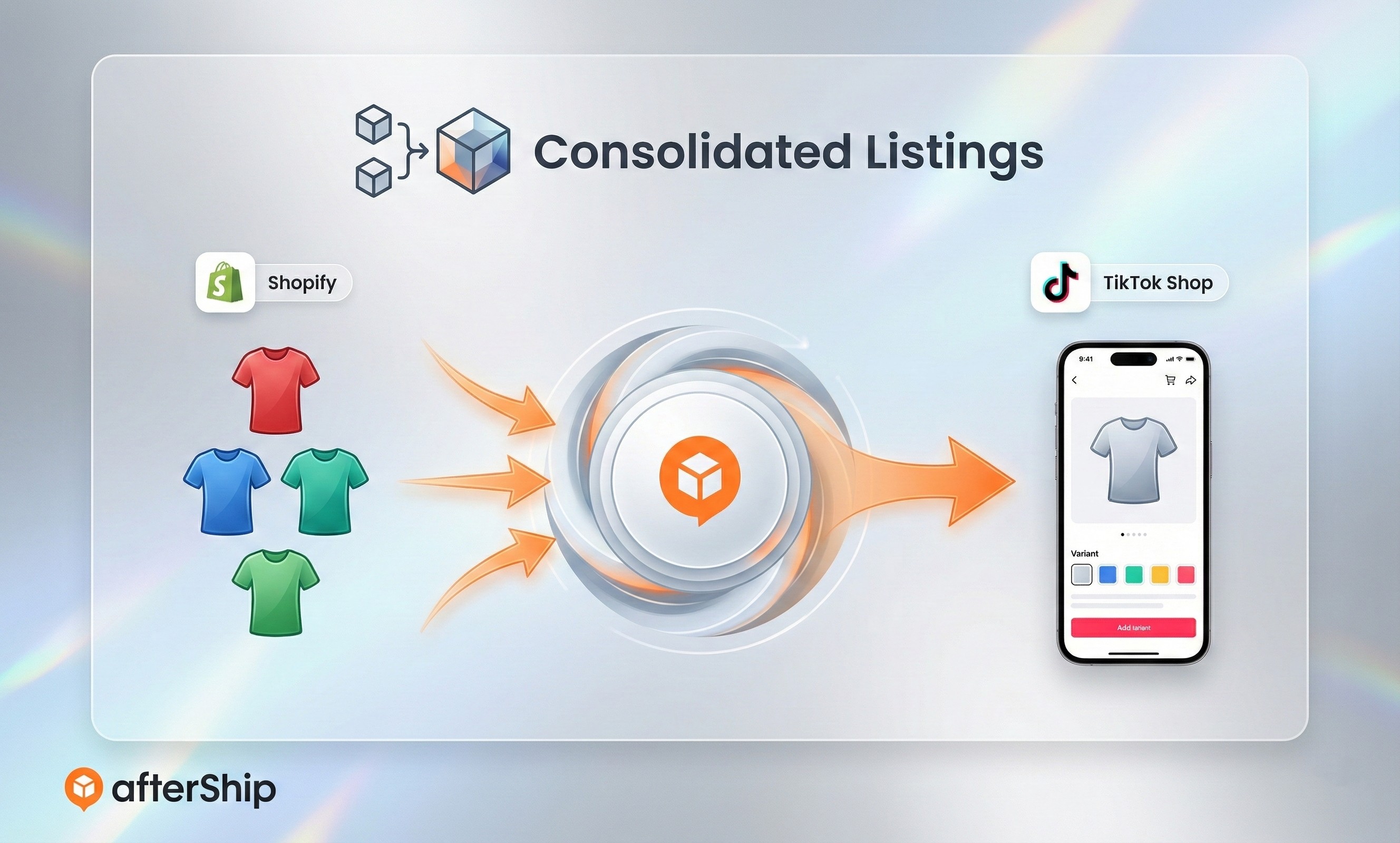Main Picture of Consolidated listings feature in AfterShip Feed.