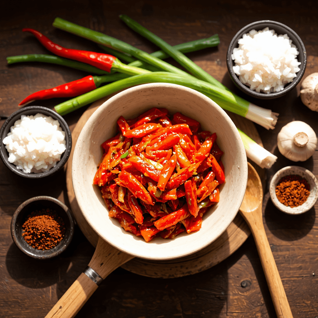 product photography of Korean Kimchi