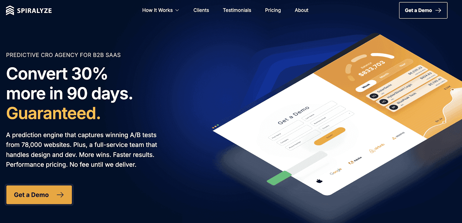 main page of spiralyze