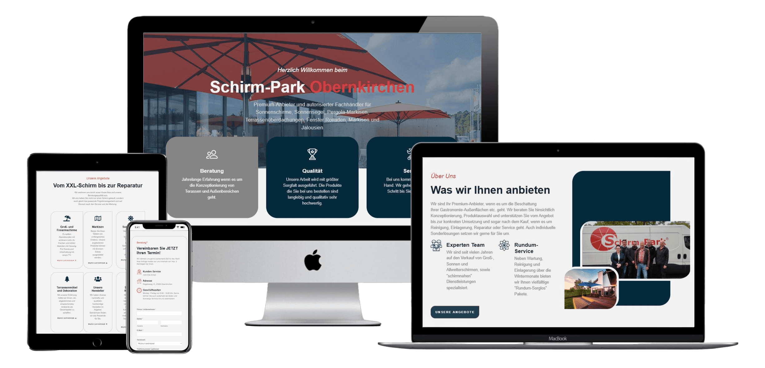 Webseite regionales Unternehmen