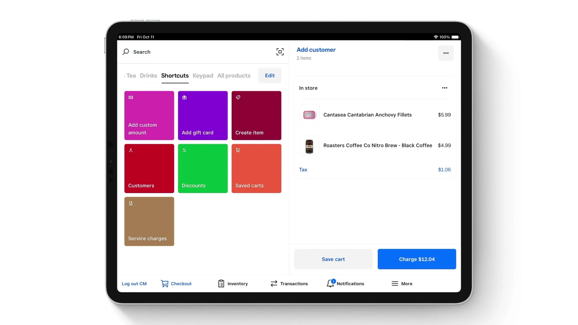 Check Out a Customer & Accept Payments with Square for Retail